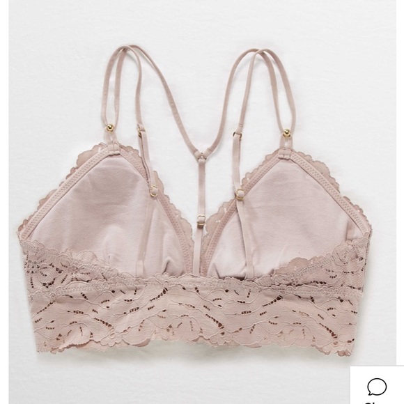 Aerie Palm Lace Racerback Padded Bralette - Picture 4 of 8